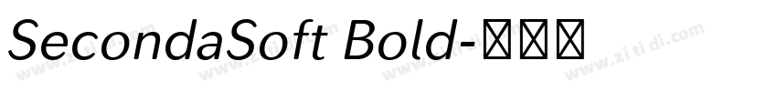SecondaSoft Bold字体转换 SecondaSoft Bold字体转换
